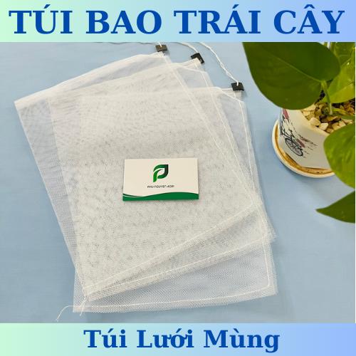 100 túi lưới mùng bao trái cây ổi bơ vú sữa na xoài bưởi nhãn mít bầu bí,..bọc trái chống côn trùng