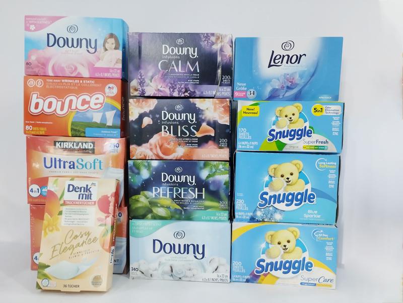 Giấy thơm quần áo Bounce, Downy, tách lẻ thử mùi