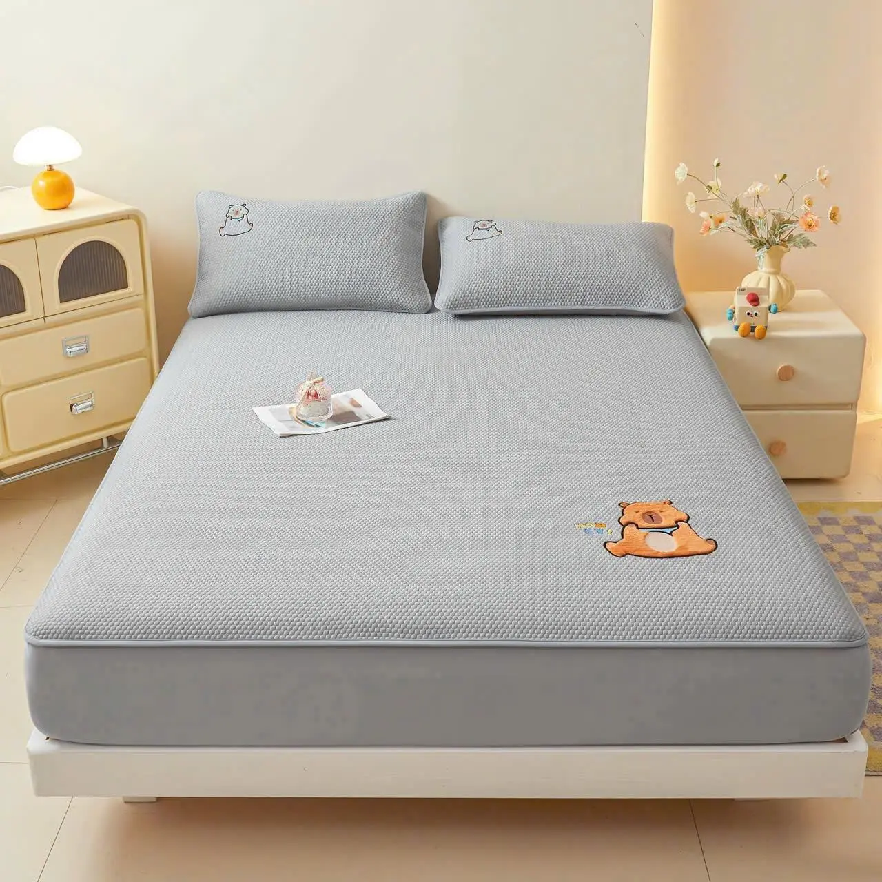 [MIỄN SHIP] sét chiếu băng cappypana 3 món 1 chiếu bọc 2 vỏ gối dầu