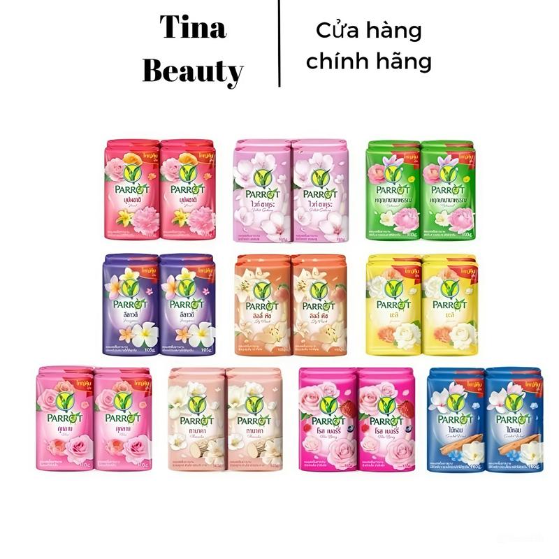  Lốc 6 Cục Xà Bông Con Vẹt Parrot Xà Phòng Tắm Thái Lan   55g x 6 cục  