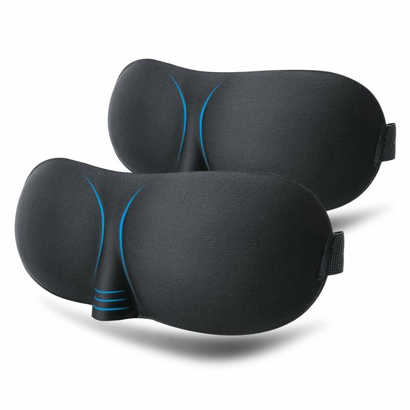 3D eye mask sponge fabric blackout eye protection travel aviation sleep men and women eye mask 1