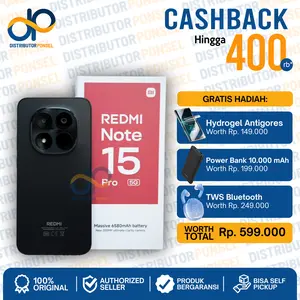 Xiaomi Redmi Note 15 Pro 5G 8/256GB 12/512GB Garansi Resmi Not Redmi Note 14