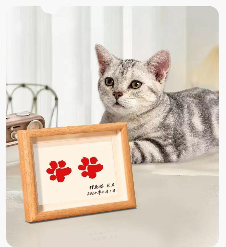 Product Introduction of Thẻ Dấu Dấu Chân Cho Thú Cưng, Thẻ Dấu Chân Cho Mèo Và Chó, Đồ Trang Trí Khung Ảnh Kỷ Niệm, In Chân Thú Cưng, Sản Phẩm Năm 2024 8