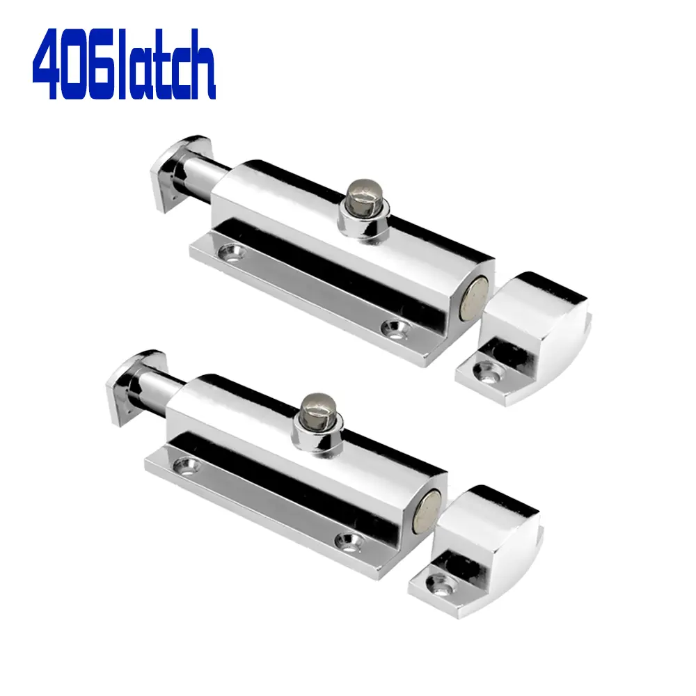 Xinte MS406 automatic spring bolt zinc alloy door lock button type wardrobe door bolt switch cabinet open bolt
