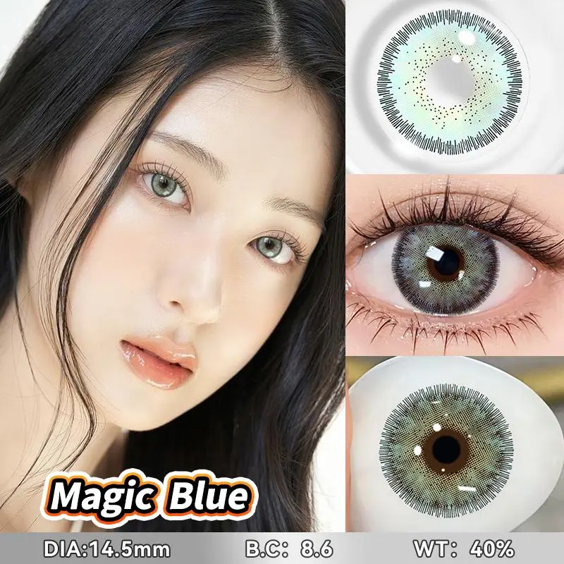 [Only 16800/pasang] Mysticeyes softlens Magic seri softlens arabic look Colored Contact Lenses 14.0mm-14.5mm 3