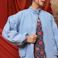 Gambar NONA Amaryllis Gathered Jacket Light Blue dari Nonaetal Kota Depok 3 Tokopedia
