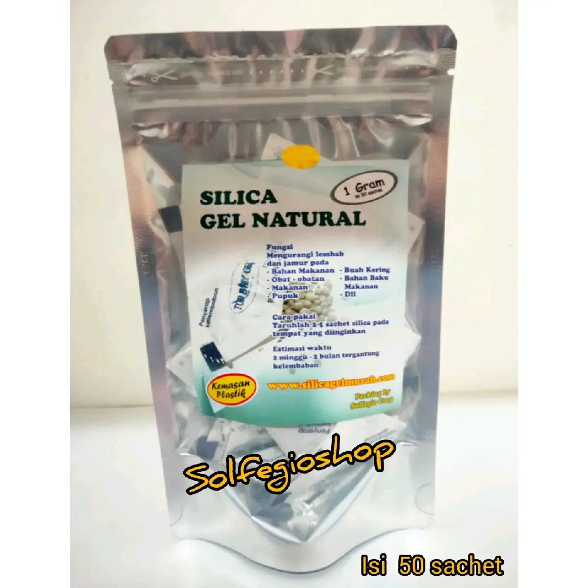 Silica gel natural silika gel alami khusus makanan kering dan basah
