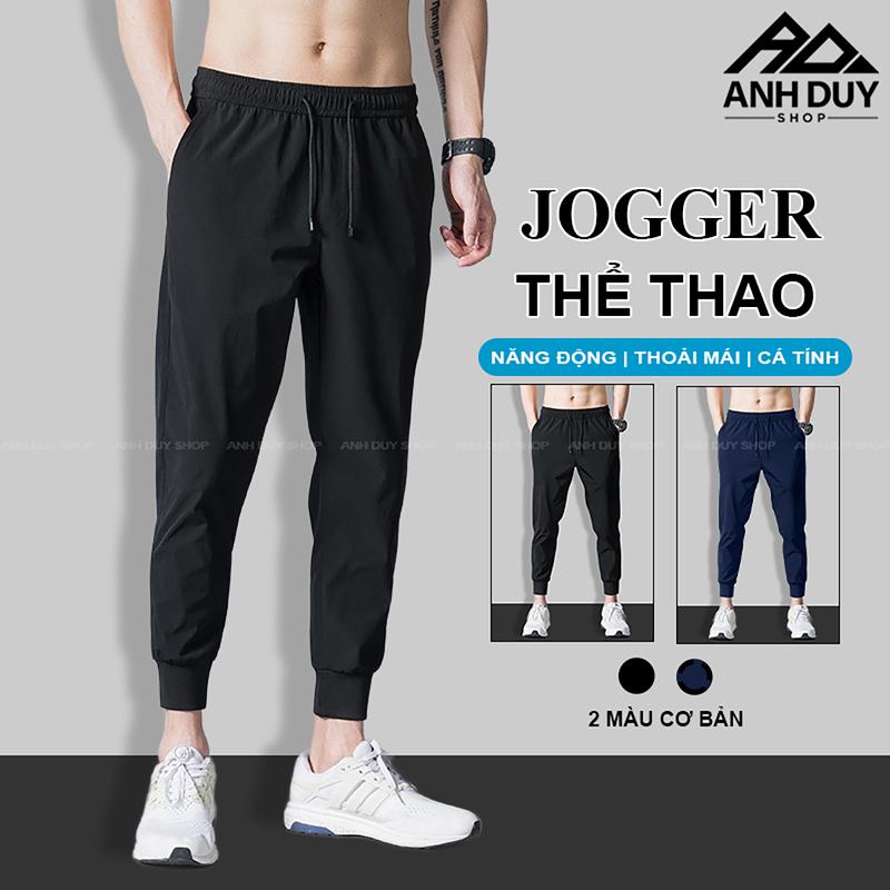Quần Jogger Nam Nữ Trơn Basic Thun Poly Phong Cách Thể Dục Thể Thao Năng Động Cá Tính Unisex ANH DUY SHOP JG19
