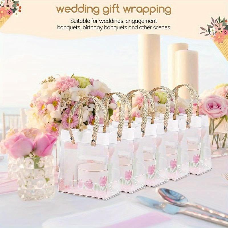 Product Introduction of Beg Hadiah Percutian, 10PCS, Mesra Alam, Sesuai untuk Hadiah Teman, Beg Gula-gula, Hadiah Hari Jadi, Ulang Tahun, Beg Tote Berkabut 5