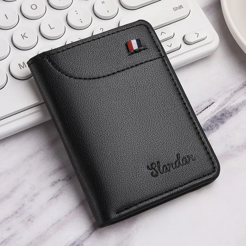 Ví da nam nhỏ gọn, thời trang , siêu mỏng, form chữ nhật đứng Wallet Hình Chữ Nhật 3