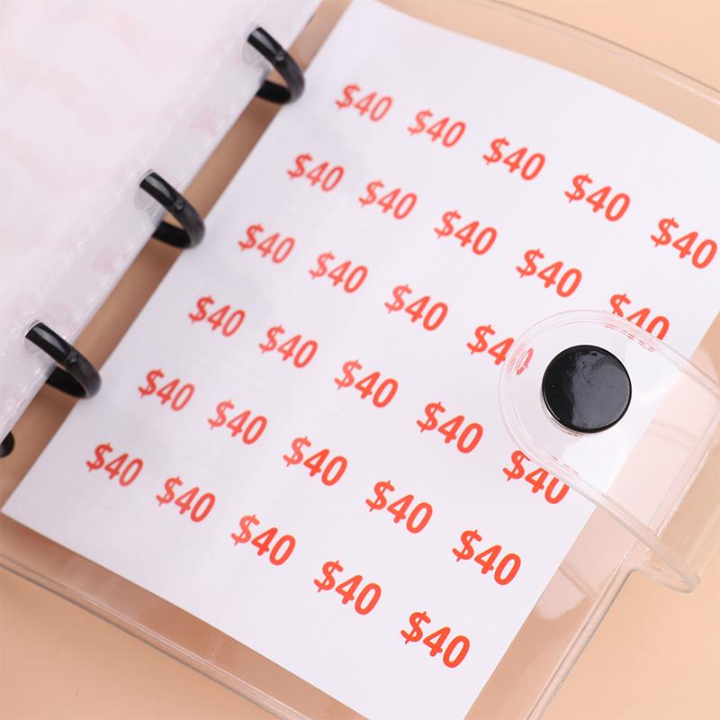 Product Introduction of Simple Mini Binder Money $150/300/500/1000 Savings Challenge Binder Cash Budget Storage Book Budget Binder With Cash Envelopes 26