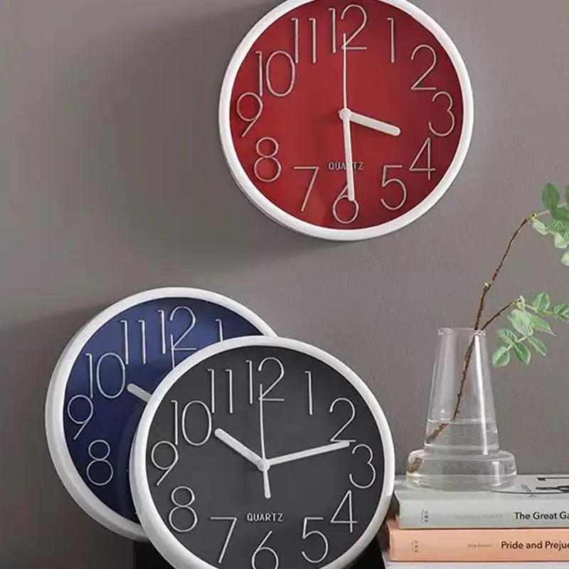 Modern Metal Wall Clock Minimalist Fashion Waterproof Watches