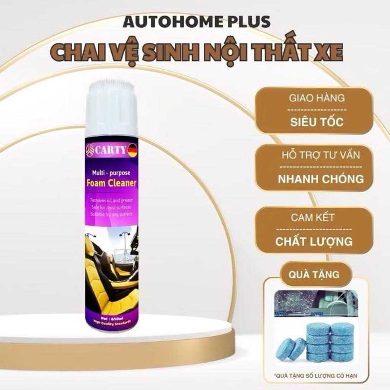 [SALE] Chai xịt vệ sinh ghế da, nội thất ô tô làm sạch ghế sofa ghế da ghế nỉ ghế vải Foam Cleaner Kasder 0
