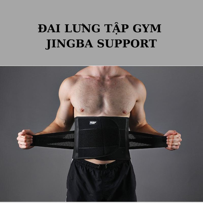 Đai nịt bụng tập gym nam, thể thao, bảo vệ cột sống chống đau lưng JINGBA SUPPORT Phụ Kiện Sport