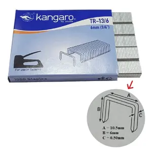 Isi Stapler Tembak TR13/6 / Isi Staples Gun Tacker Kangaro / Isi Guntacker TR 13/6