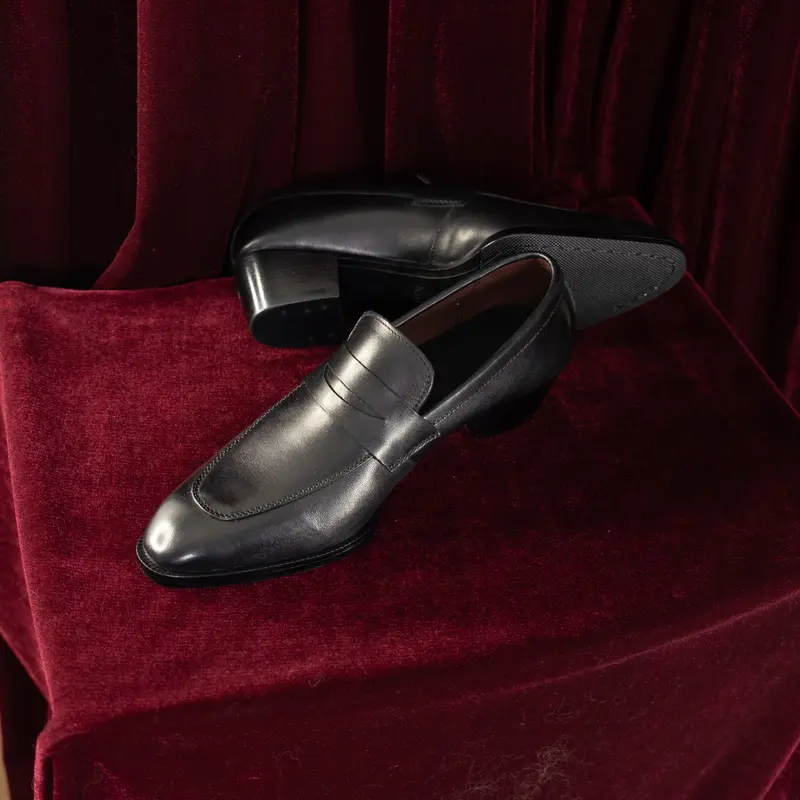 [Tranhnguyen x Kaylor] Giày Zion Loafers 2025, da bò mộc, đế phíp gỗ cao 4 cm, cấu trúc khâu đế MCkay (ZL1) 0