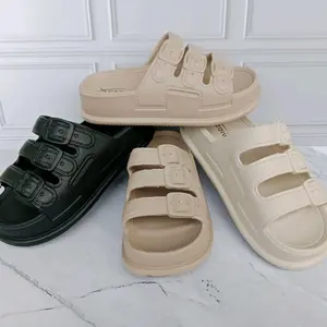 Sandal CEQIU EH2013B#Sendal selop perempuan#Sendal kokop perempuan#Sendal slop karet wanita#Sendal gesper perempuan/Sendal