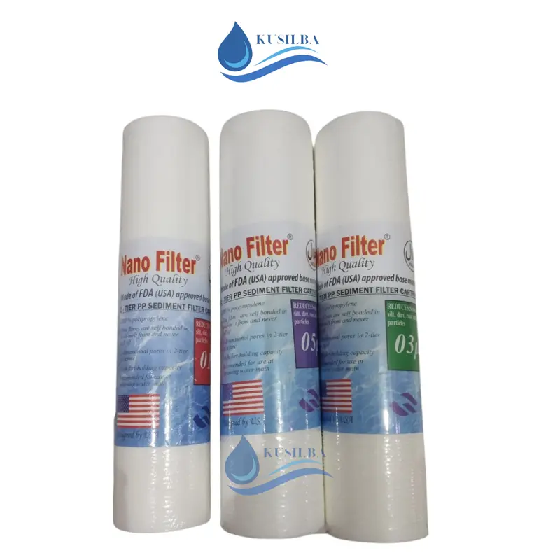 Filter Nano / Filter Sedimen 0,1 Mikron Ukuran 10 Inch High Quality 0