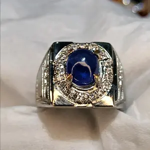 natural permata cincin Laki-laki