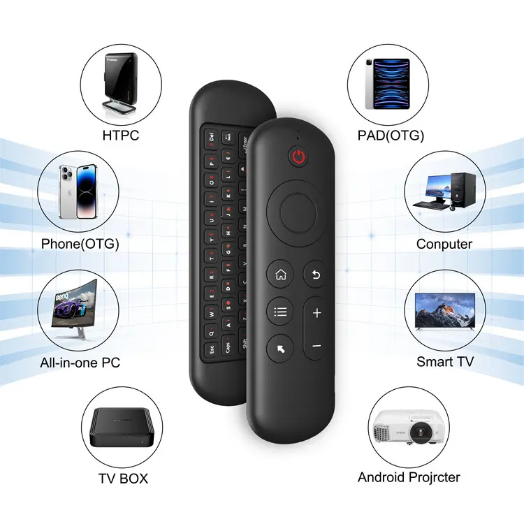 Air Mouse Mini Keyboard Wireless Remote 2.4G Bluetooth 5.0 Fly Mouse Backlight for Android TV Box TV Stick Accessories
