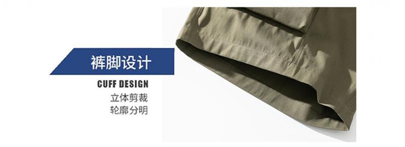 Product Introduction of Quần Soóc Thời Trang, Phong Cách Hồng Kông, Quần Cropped Cho Nam, Quần Dài Nhiều Túi, Quần Thường Ngày, Quần Áo Công Sở 11