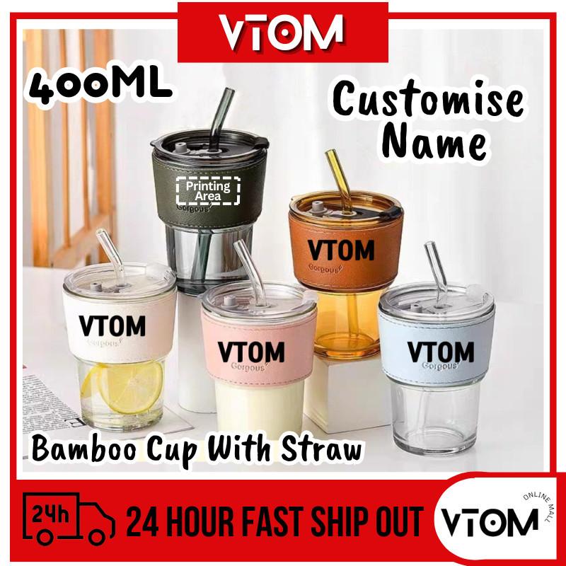 VTOM Personalized Mug Custom Name Glass Cup 400ml Engraved Gift ...