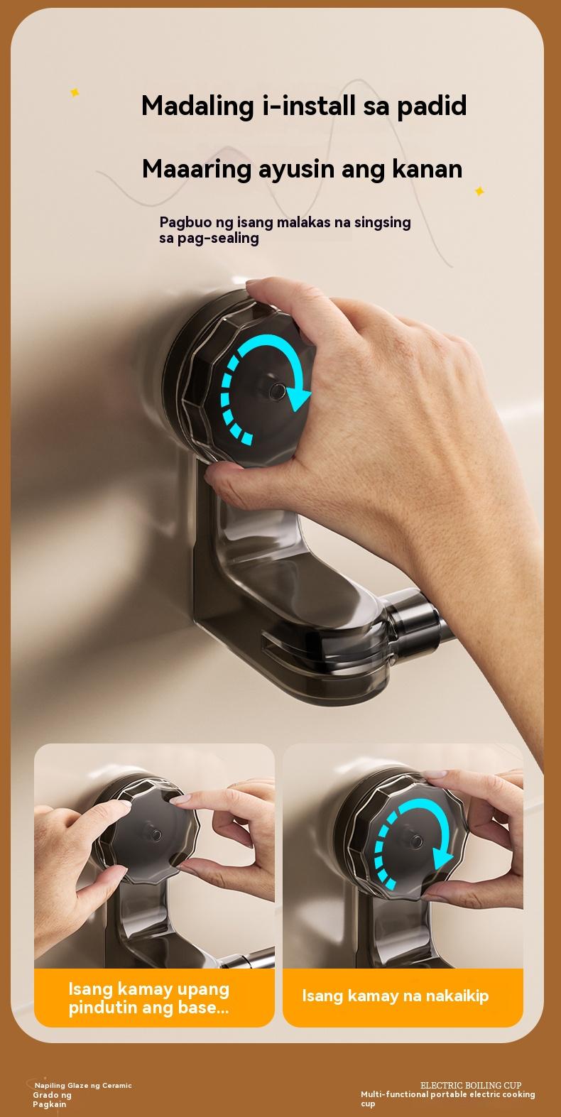 Product Introduction of Giá Treo Khăn Hút Gắn Tường Có Thể Điều Chỉnh Có Thể Mở Rộng, Không Cần Khoan, Thép Không Gỉ Bền 10