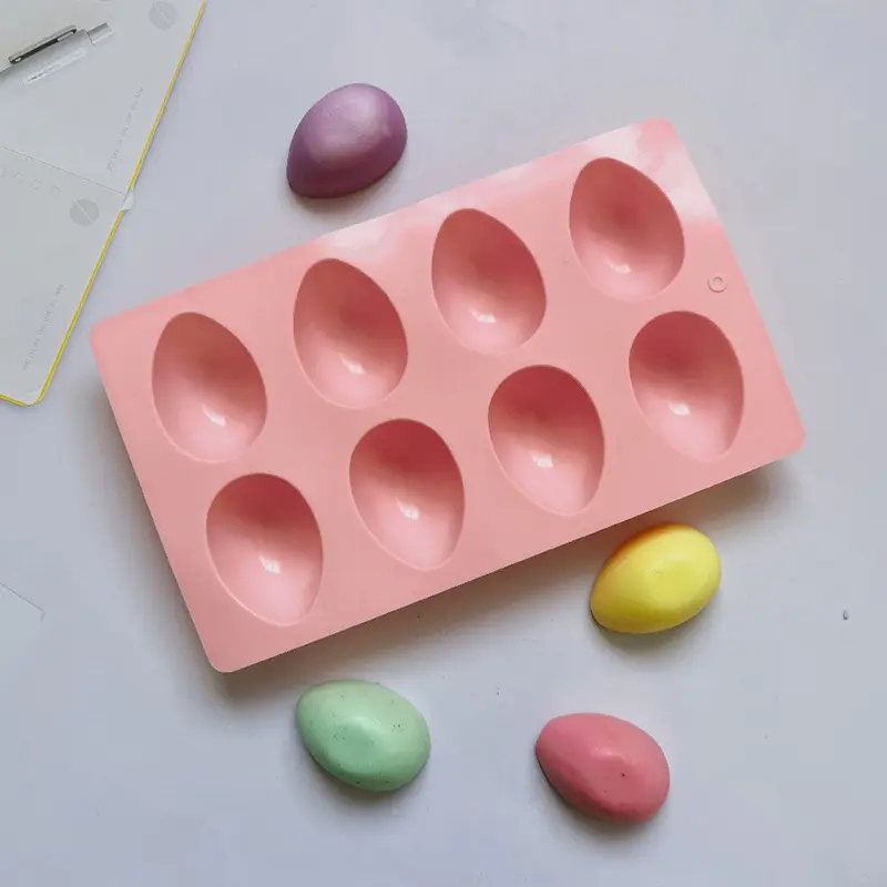 Khuôn Nướng Bánh Silicon, Hình Trứng Phục Sinh (8 Quả Trứng), Thích Hợp Làm Bánh, Sô Cô La, Pudding Và Khay Đá, Khuôn Xà Phòng Tự Làm Phục Sinh, Quà Tặng Thủ Công 1