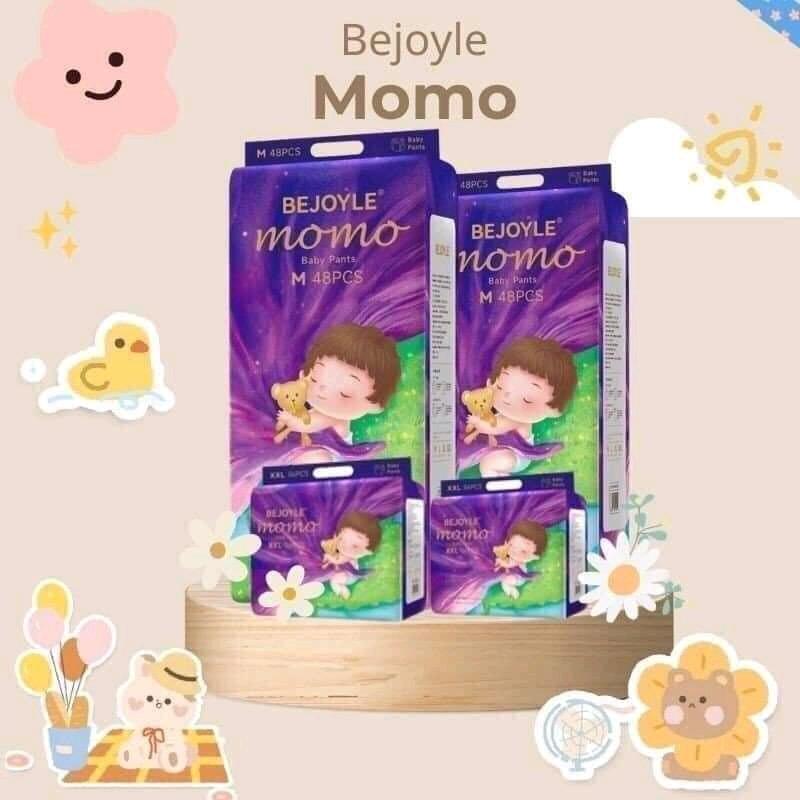 Bỉm Bejoy MoMo /Bejoy tím mềm mỏng thấm hút tốt  ￼Bỉm dán/quần Bejoyle Momo S112/M96/L84/XL76/XXL72