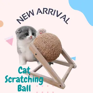 Mainan Garukan Kucing Cat Scratcher Bola Garukan Kucing Cat Scratching Toys Cakaran Kucing Bola Berputar Termurah