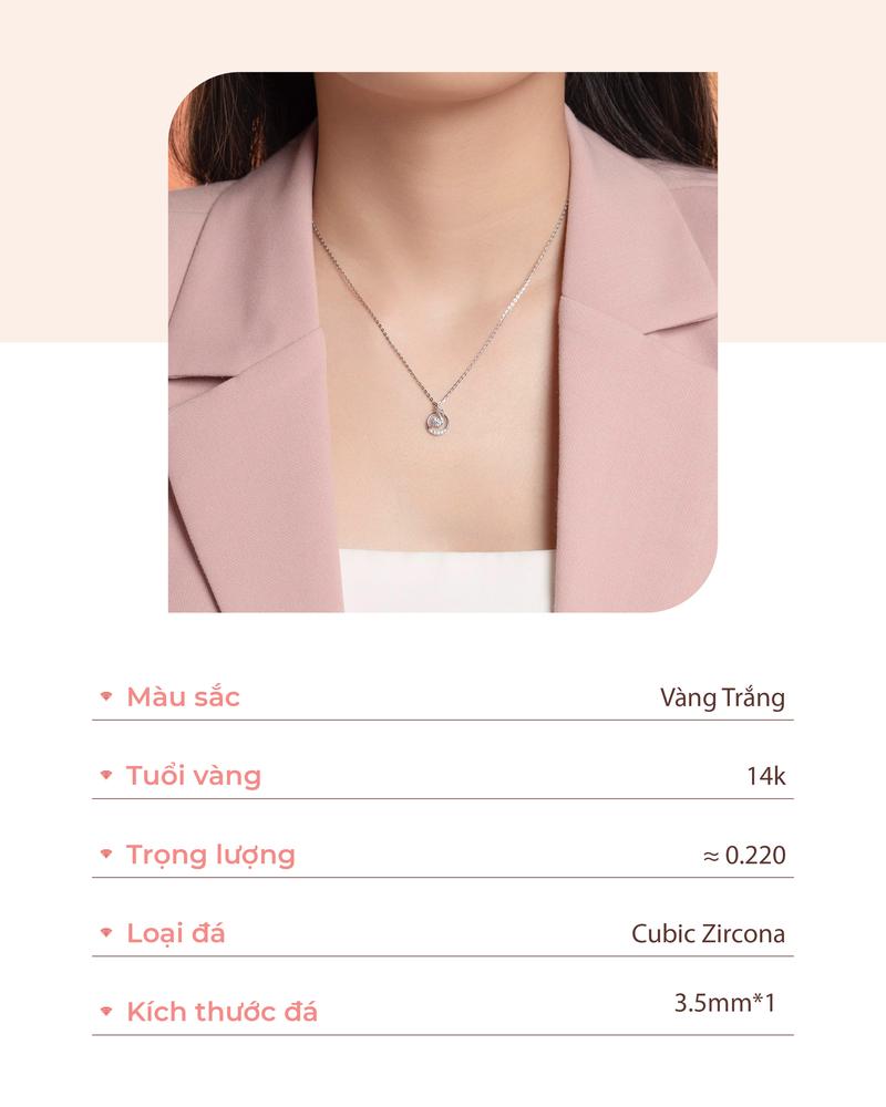 Product Introduction of HuyThanhJewelry MDMAMD687 Mặt Dây Chuyền Vàng 14K Phong Cách Hàn Quốc 1