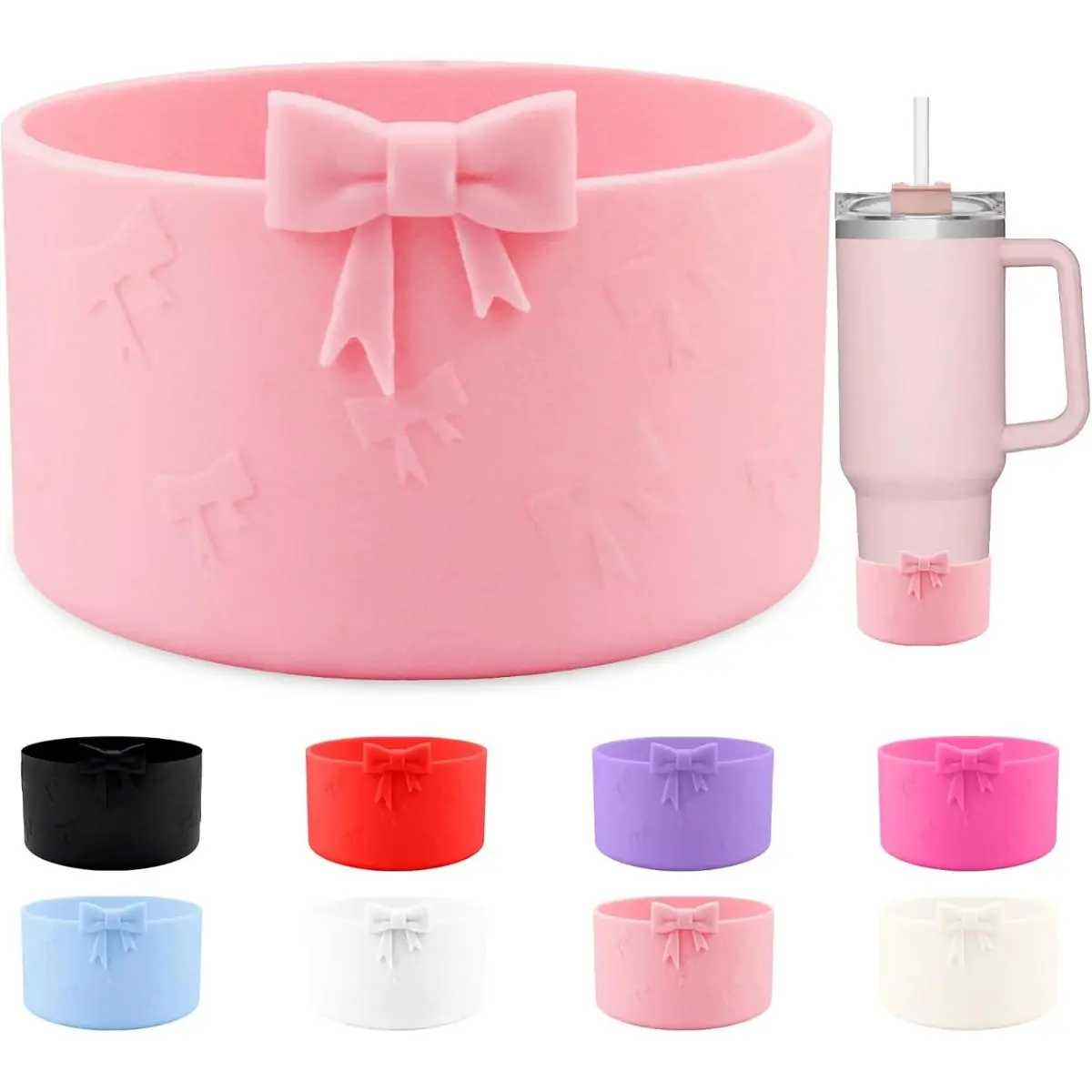 Aksesori Cawan Stanley, Penutup Straw Ikatan bentuk rama-rama Silikon, Hiasan Atas Penutup untuk Straw 0.4 in / 10mm, But-Silikon, Sesuai untuk Cawan Stanley dan Tumbler 40oz dan 30oz penutup  straw  tumbler straw  cover  tip Kitchenware