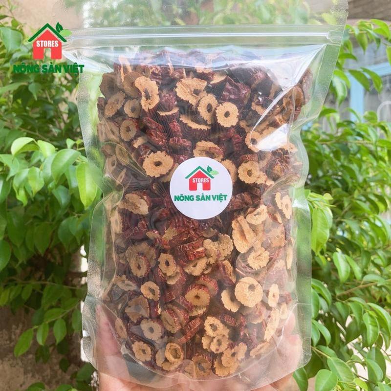 1Kg Táo Đỏ Cắt Lát Sấy Khô Dẻo Ngọt, Táo Tân cươnġ Thái Khoanh Loại Đẹp