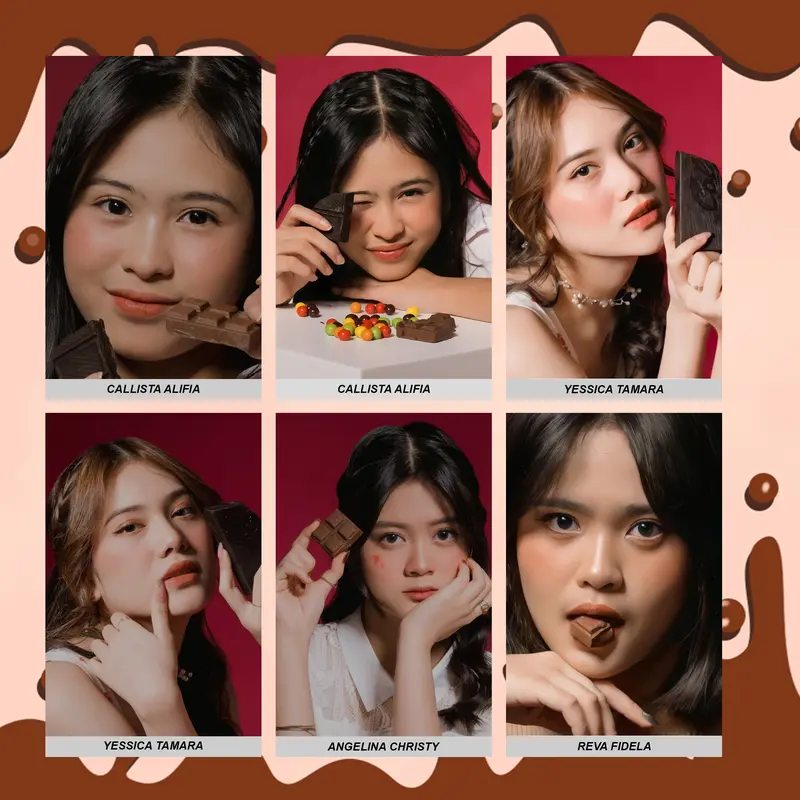 Photocard JKT48 Unofficial / Fanmade Edisi Chocolate Kartu 1