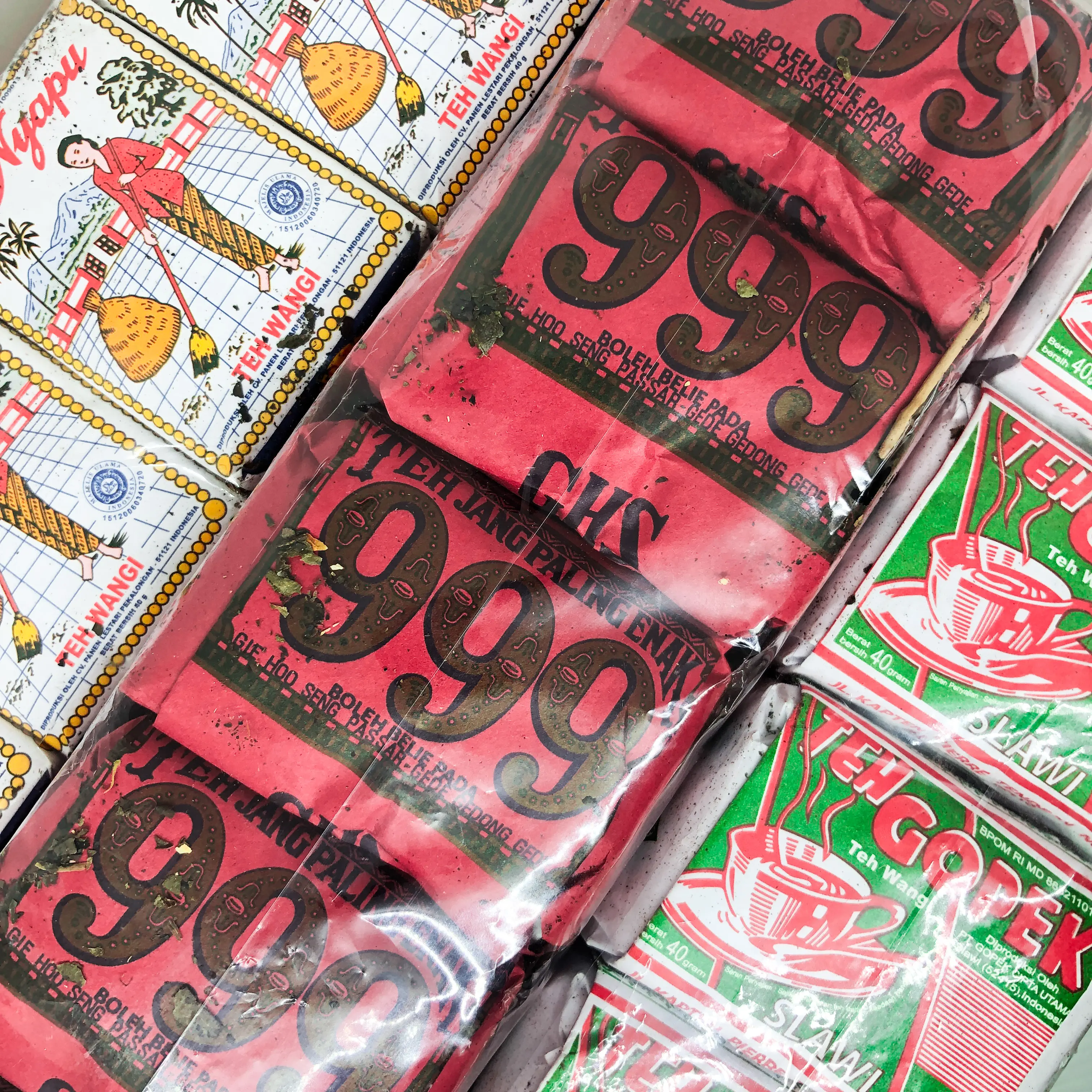 10 Pcs Teh Tubruk Khas Jawa Tengah / 1 Pack Press Slop Teh Jadul 40 Gram Nyapu Gopek Sintren Dandang Gardoe 999 Poci Kepala Djenggot Cap Naga Tong tji Tjatoet tjangkir sepeda balap / Paket Jualan Es Teh Jumbo