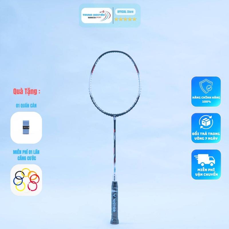 Vợt Cầu Lông Victor Auraspeed 9990K Chính Hãng Căng Sẵn Cước 11Kg Tặng 1 Quấn Cán.BH 2 Tháng.Sport.cacbon.nam Cán Vợt