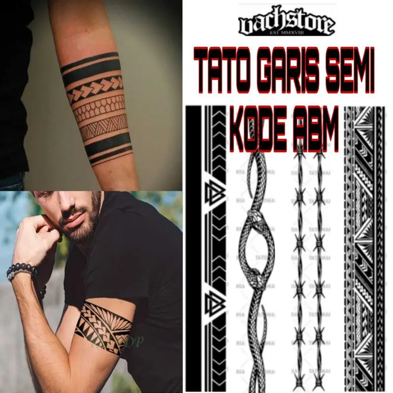 Semi Permanen Tato Garis / Tato Dybala / Temporary Tattoo/ Kode Abm 0