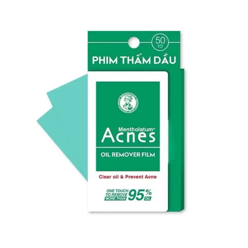PHIM THẤM DẦU ACNES - Acnes Oil Remover Film Màu Xanh (50 tờ)