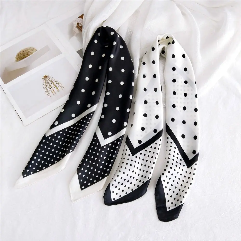 90cm/35.4inch Polka Dot Lady Fashion Bandana Scarf tudung bawal hijab Fashion Accessories