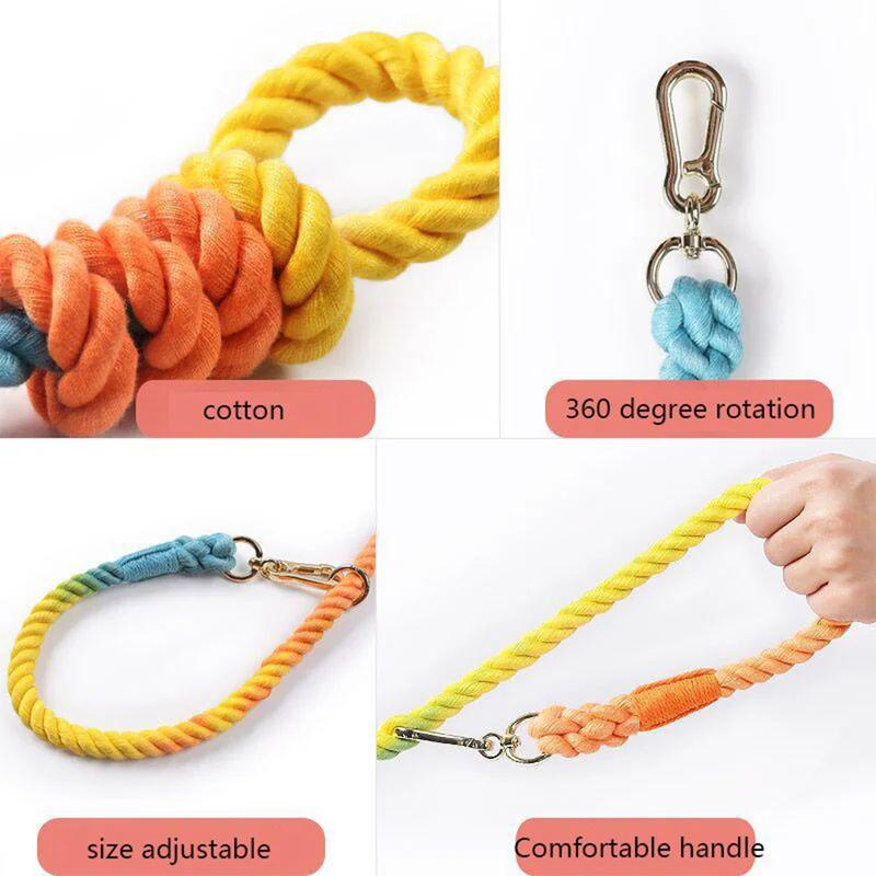 Product Introduction of Dog Leash Pet Traction Rope Hand-Woven  Rope Suitable For Medium And Large Dogs 20
