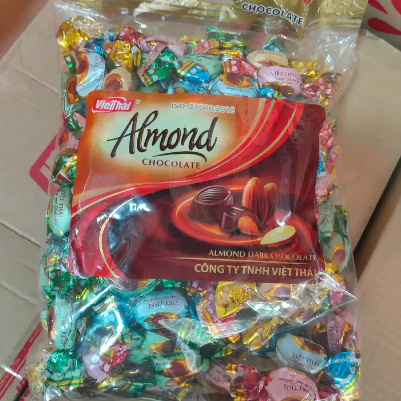 Socola nhân HẠNH NHÂN Việt Thái (DATE MỚI) Snack Ăn Vặt Sô Cô La almond 5