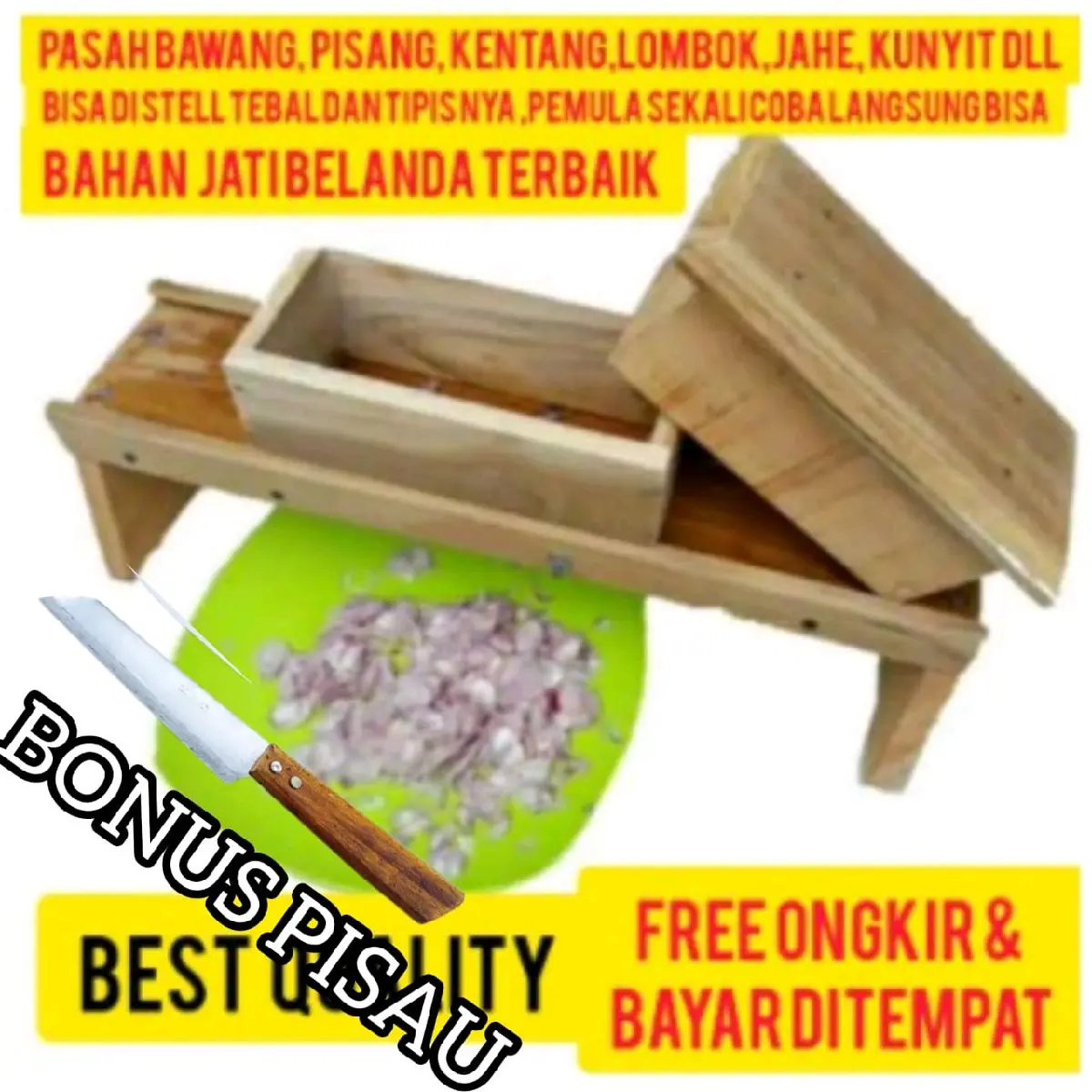pasah bawang merah pengiris bawang perajang bawang serbaguna bonus pisau