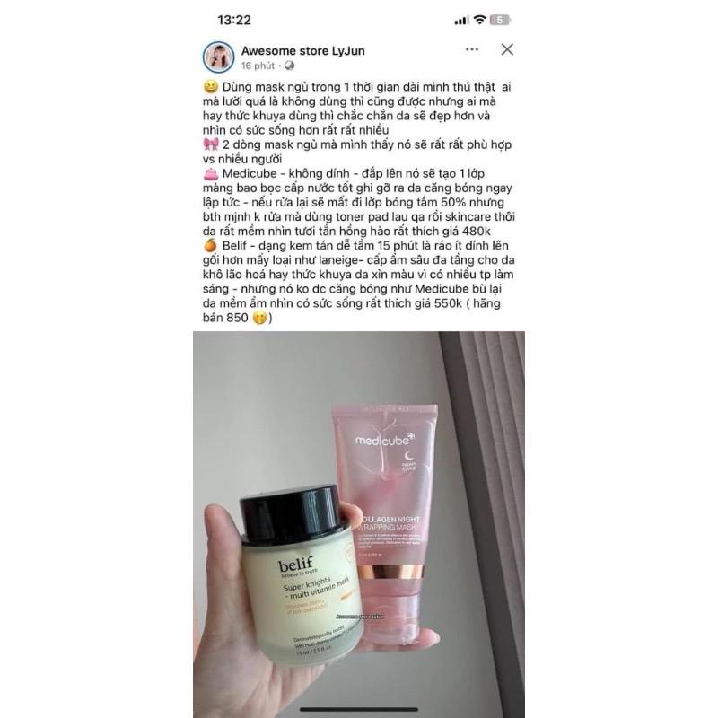 ￼[Auth] Mặt Nạ Ngủ Belif Super Knights Dưỡng Ẩm, Căng Bóng Da Skincare Mask Nữ 4