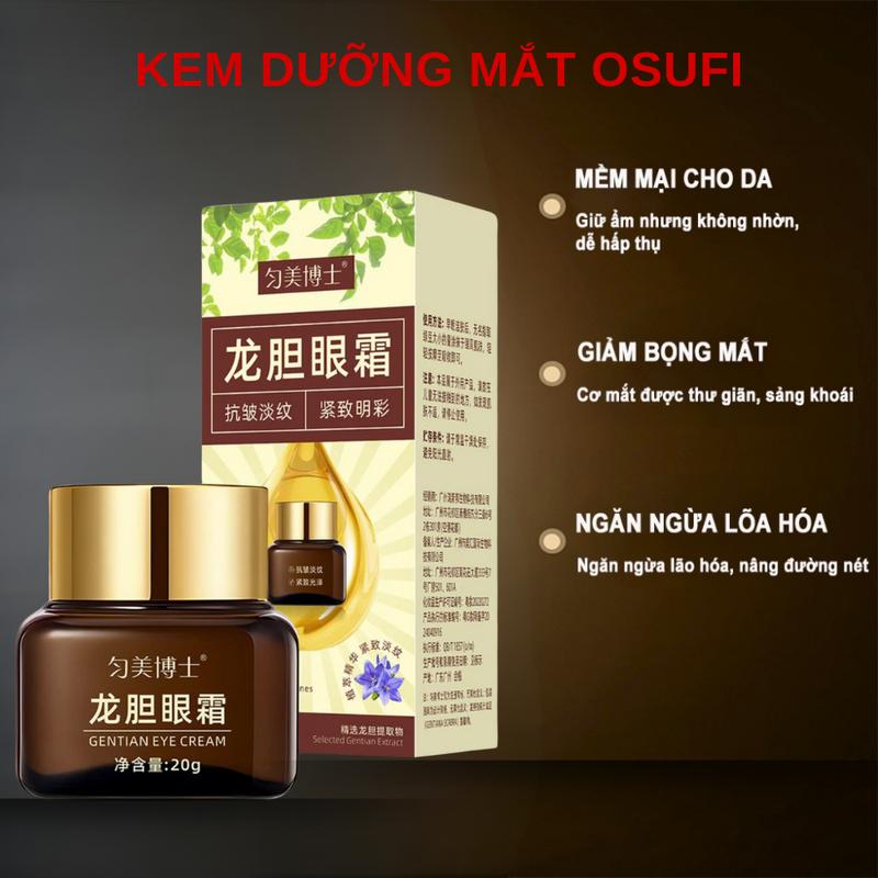 Combo 2 hộp kem dưỡng mắt OSUFI hộp 20gam làm sáng da, mờ quầng thâm, bọng mắt, ngăn lão hoá, ngừa nếp nhăn