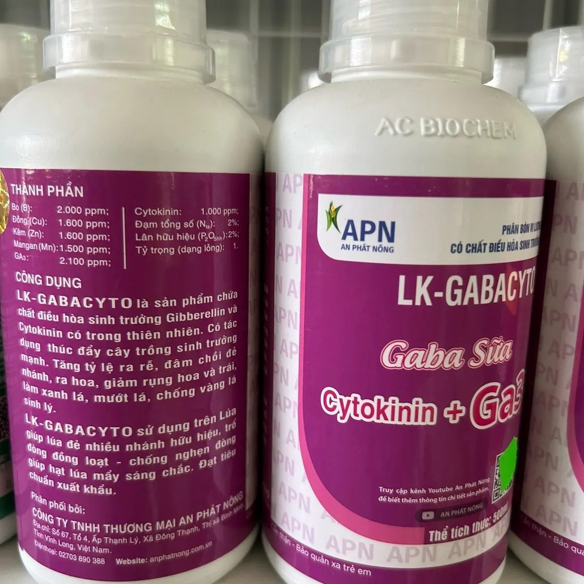 Gaba sữa của An Phát Nông chai 500ml