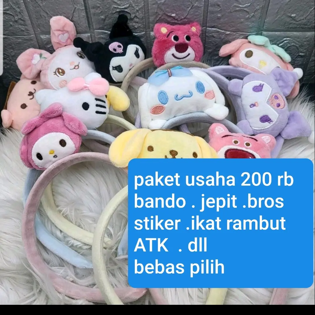 paket usaha 200/2kg bando bros karet jepit dll 2kg