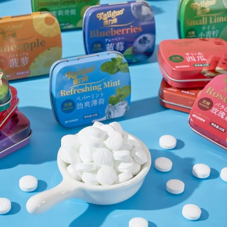 KẸO NGẬM BẠC HÀ KHÔNG ĐƯỜNG HƯƠNG TRÁI CÂY THƠM MIỆNG HỘP THIẾC - LẶT VẶT SHOP
