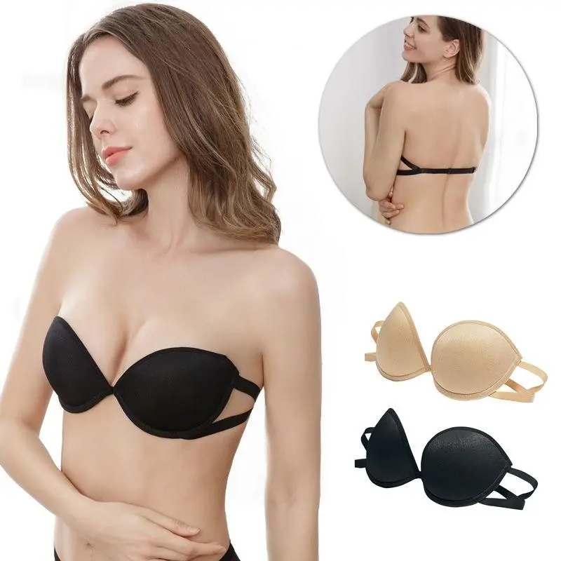 Women‘s Non-slip Strapless Bra Push Up Seamless Backless Beauty Back Comfortable Sexy Bras Clothing Womenswear Lingerie Asian