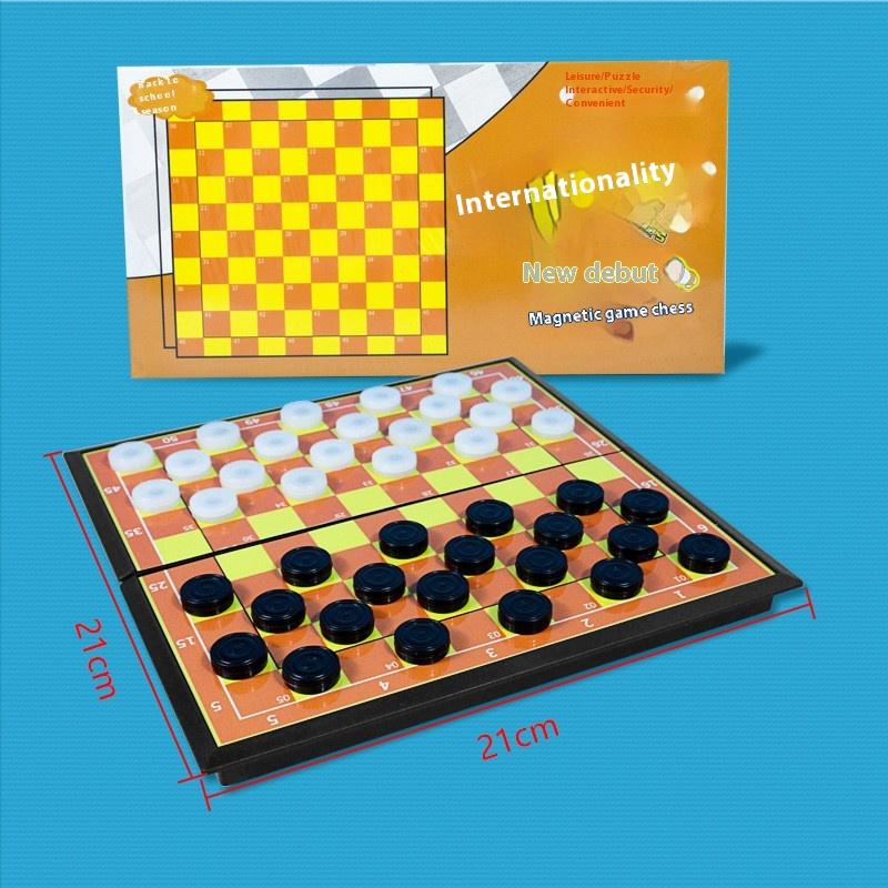 Product Introduction of 1 Set Foldable Magnetic Flying Chess Board Game Parent- Camping Party Game Toys Indoor Outdoor Adult Leisure Toys 3