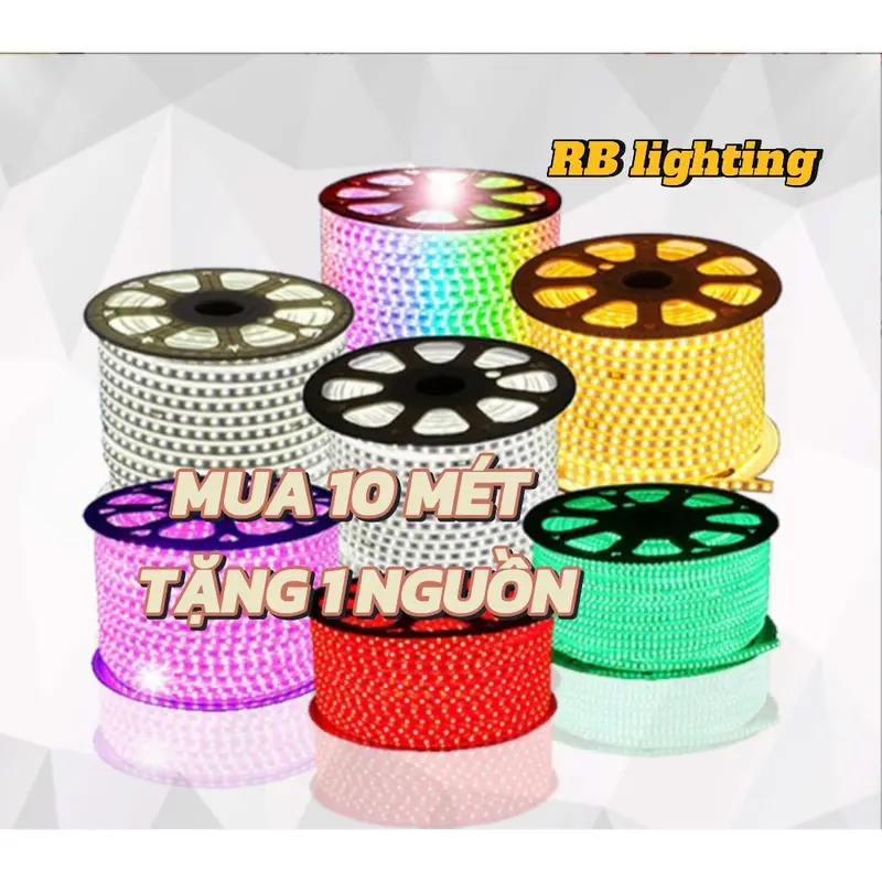 DÂY LED 2 HÀNG BÓNG 2835 HẮC TRẦN, QUẤN CÂY, TRANG TRÍ NHÀ CỬA, ĐƠN GIÁ/1M KO NGUỒN 4